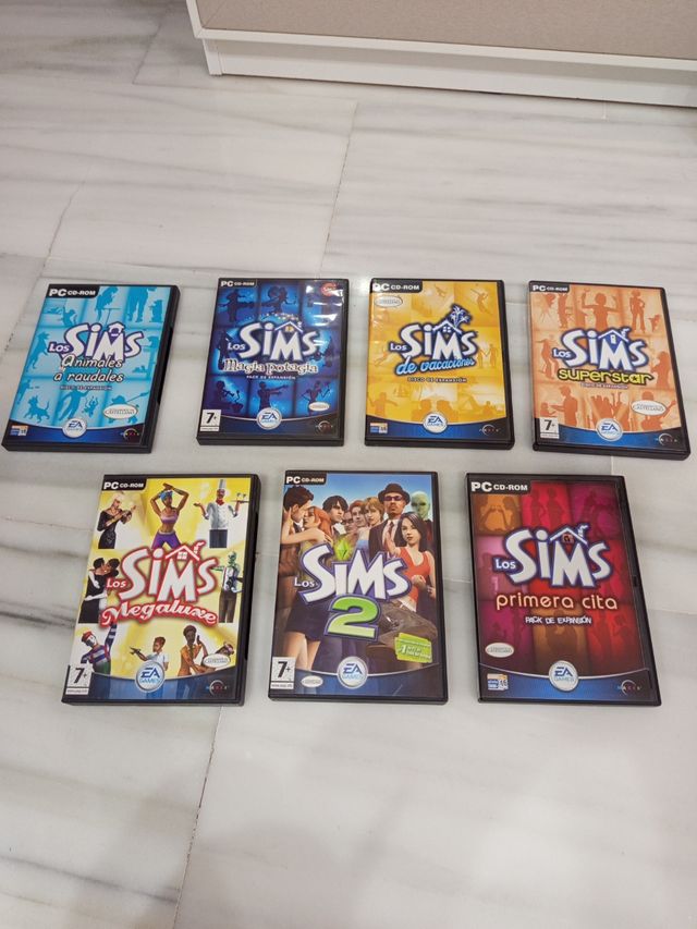 Los Sims PC - 7 juegos. Por unidad 6€ cada uno