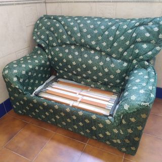 Sofá cama verde
