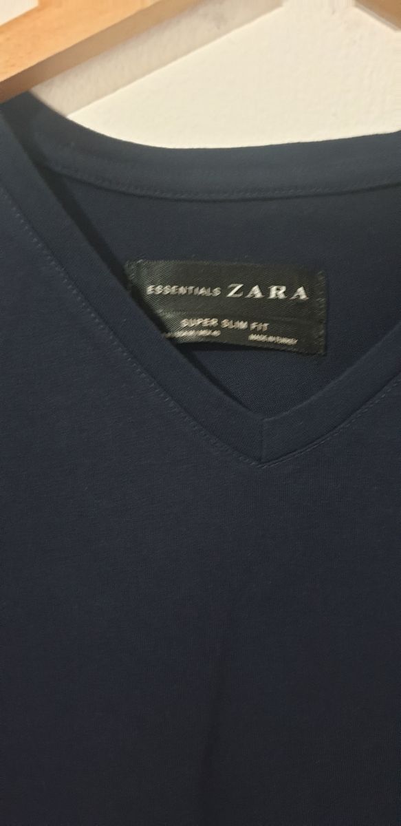 Camiseta Zara hombre talla M azul