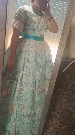 Traje Fallera S.XIX: Verde Agua