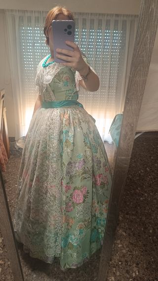 Traje Fallera S.XIX: Verde Agua