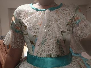 Traje Fallera S.XIX: Verde Agua