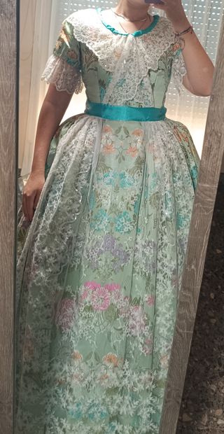 Traje Fallera S.XIX: Verde Agua