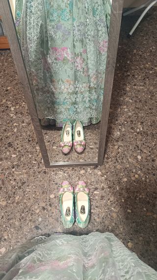 Traje Fallera S.XIX: Verde Agua