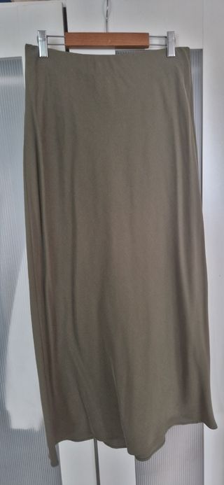 Falda Zara verde oliva - Talla S