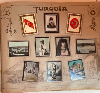 Álbum cromos  cigarros Susini antiguo. Completo.