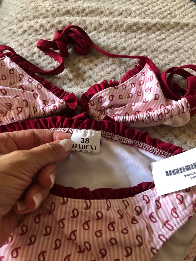 Bikini Mareva Rojo y Rosa - Talla M