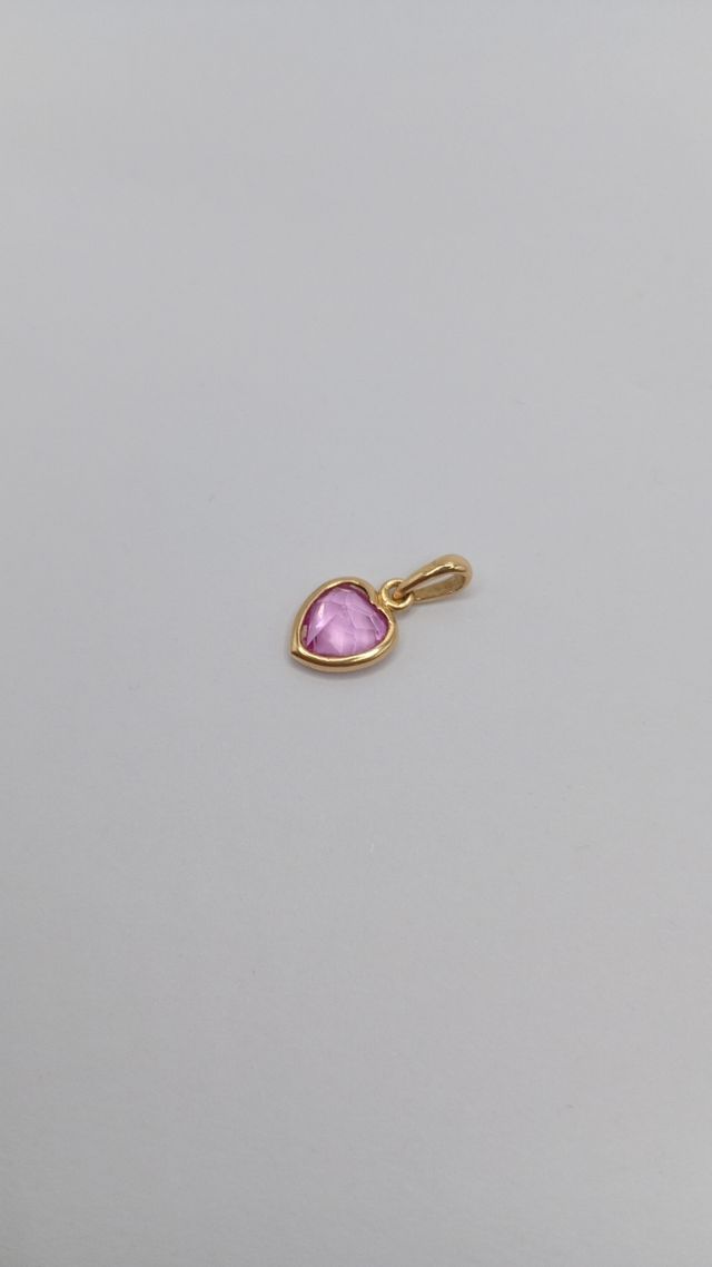 Colgante corazón oro 18k rosa