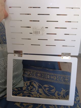 Cubierta panel eléctrico blanco