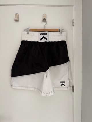 Shorts boxeo BUTSOCK blanco-negro