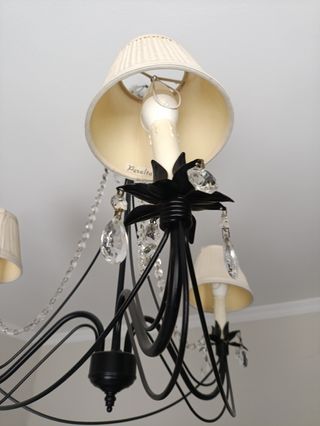 3 lámparas - beige y negras