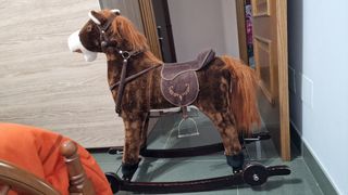 Caballo balancín madera