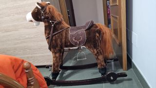 Caballo balancín madera