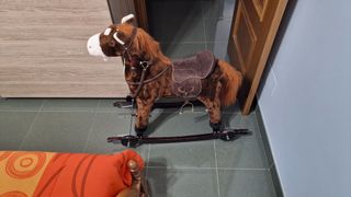 Caballo balancín madera