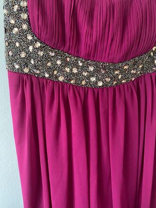 Vestido fiesta morado largo