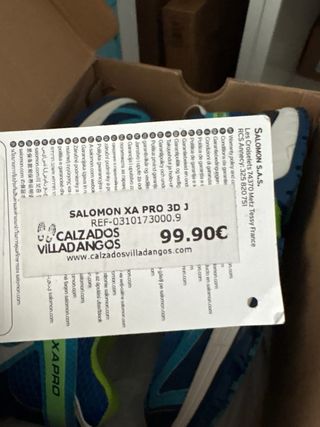 Zapatillas Salomon niño talla 37