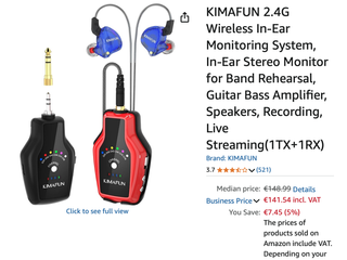 Kimafun 2.4G In-Ear Monitor