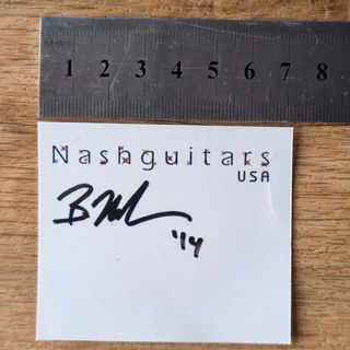 Water slide headstock decal