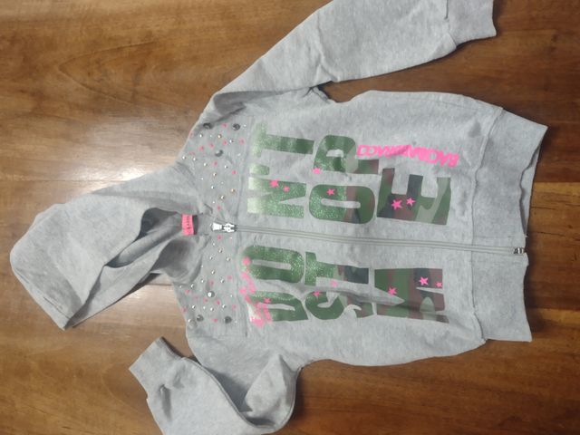 Felpe bimba zip 98cm - 2pz