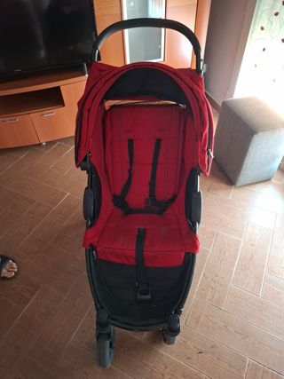 Carro paseo bebe rojo