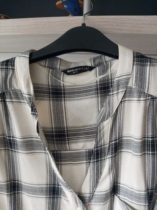 Camisa Benetton cuadros XL