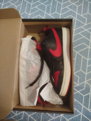 Zapatillas Nike Jr 38.5 - rojas y negras