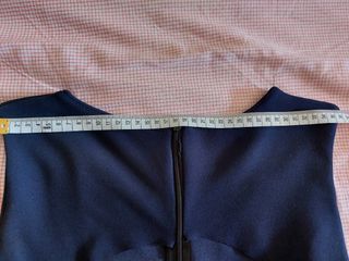 Vestito corto blu e bianco