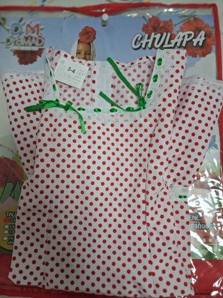 Traje de chulapa niña 3-4 años