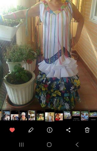 Abiti flamenca multicolore taglia 42-44