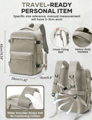 Zaino A Compressione Sottovuoto beige