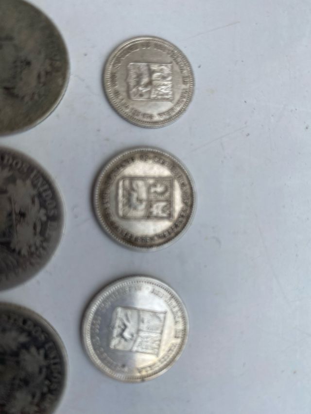 Monedas Plata Venezuela - Colección