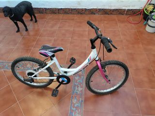 Bicicleta montaña niño 20" blanca