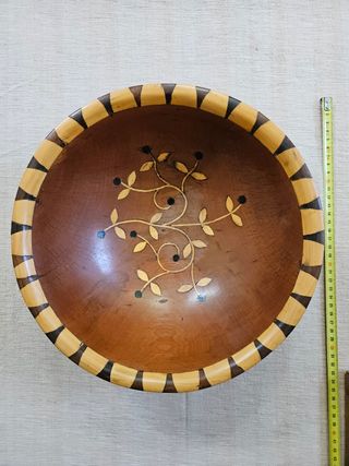 Fuente madera artesanal