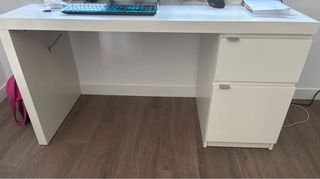 Mesa de escritorio Malm IKEA blanco 140x65