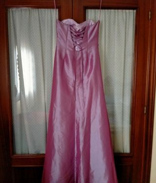 Vestido fiesta rosa - Talla M