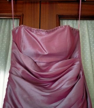 Vestido fiesta rosa - Talla M