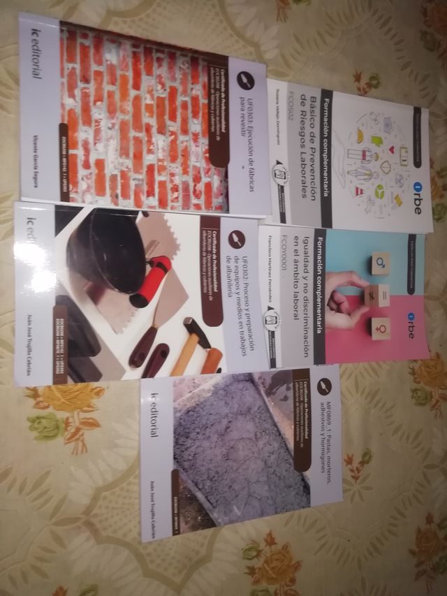 Formación, prevención 5libros Albañilería, Prl nue