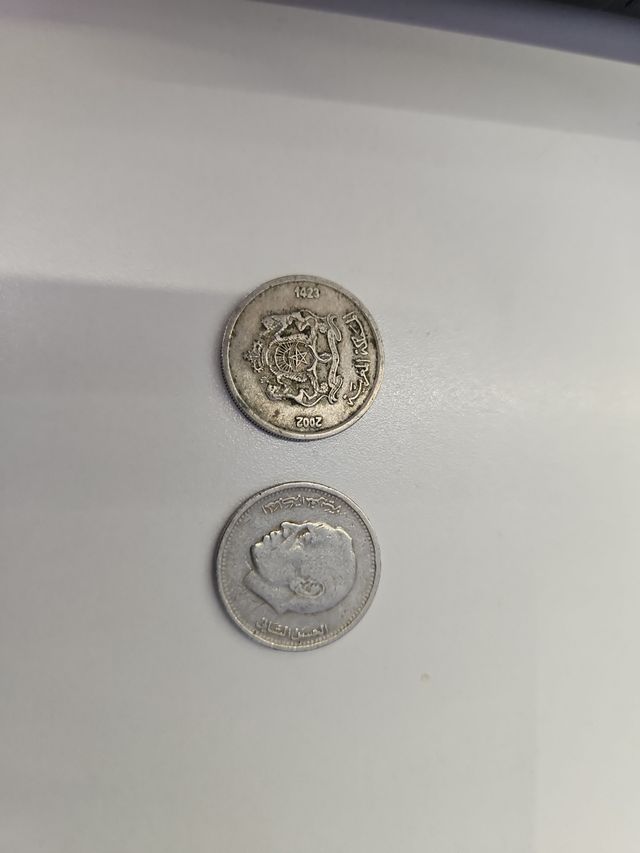 2 Monedas 1/2 Dirham Marruecos