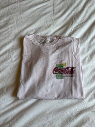 Camiseta rosa CocaCola de Pull & Bear