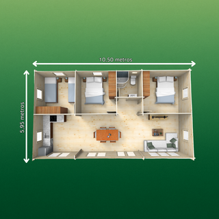 Casa prefabricada 3 hab. ¡Extras Incluidos!