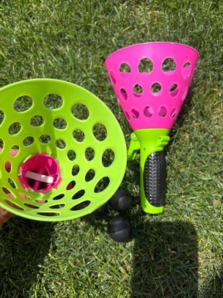 Juegos al aire libre: bádminton, juegos de lanzami