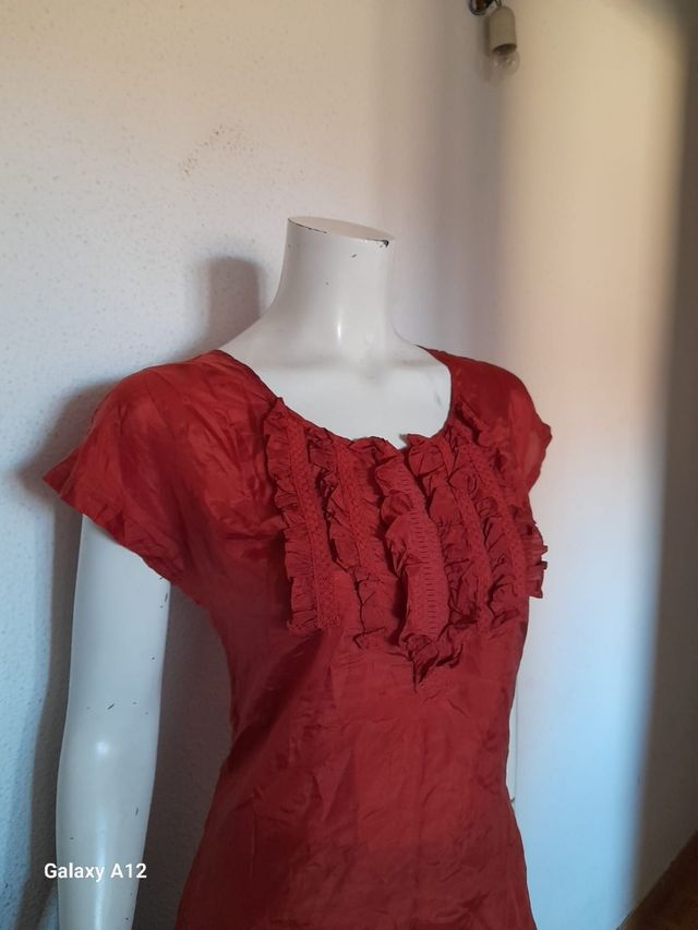 Blusa roja Massimo Dutti - Talla M