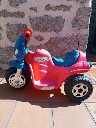 Triciclo infantil moto roja-azul