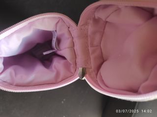 Estuche Porta biberones de charol rosa