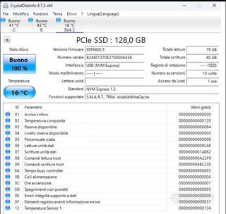 5x NVME Phison 128Gb 128 Gb 2242 M.2 M2242 M22242
