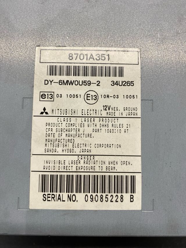 Radio CD Mitsubishi