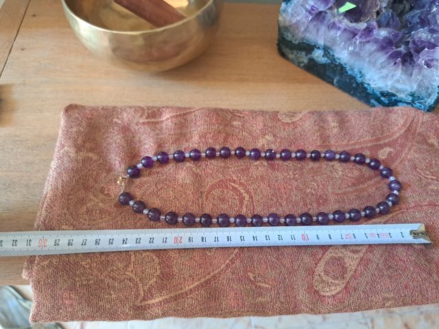 Collar Amatista-Piedra Luna