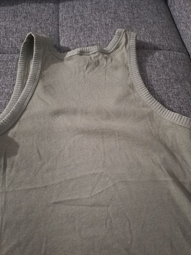 Top tirantes verde oliva mujer