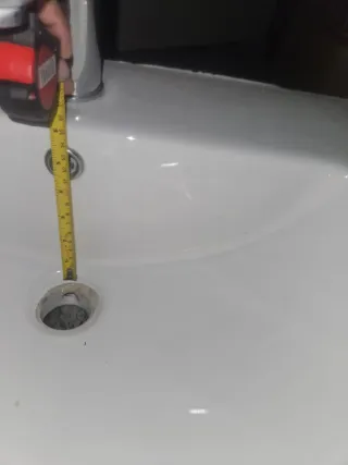 Lavabo porcelana blanco con grifo incluidos