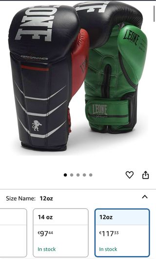 Guantes boxeo Leone 1947 Revo 12 oz